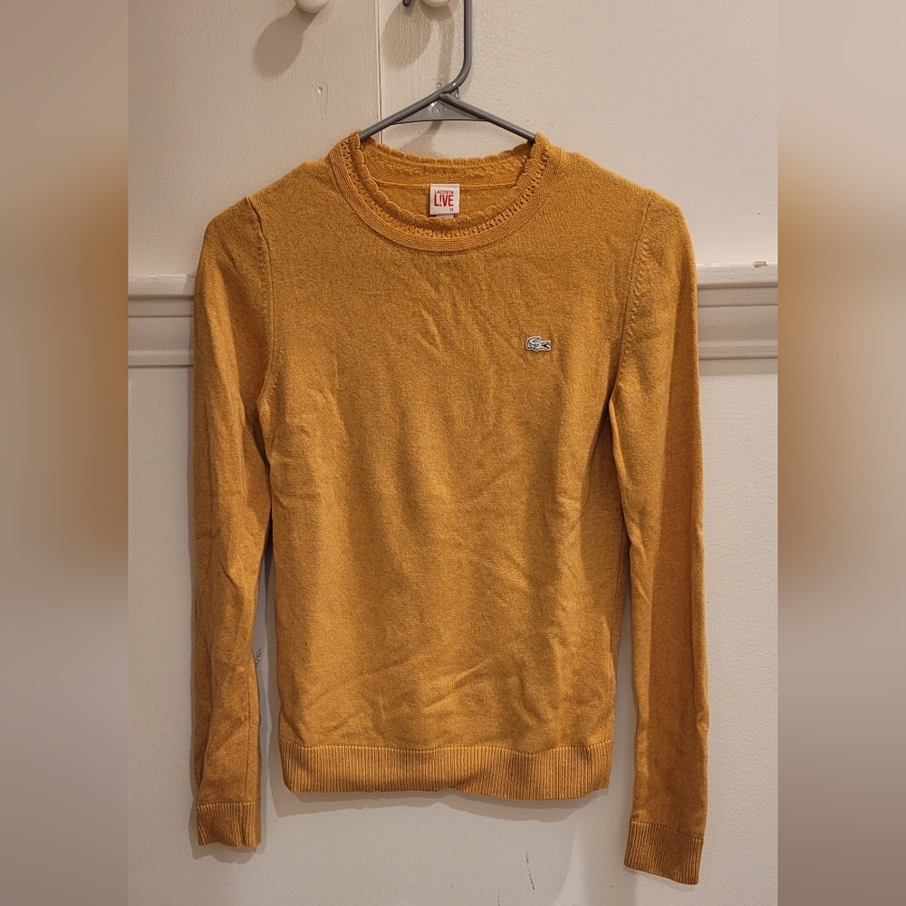 Lacoste Live Mustard Knit Sweater